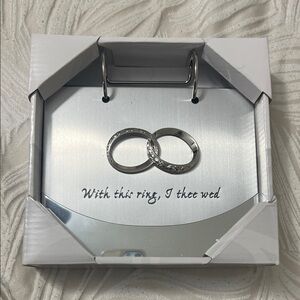 Silver Wedding Engagement Ring Photo Book